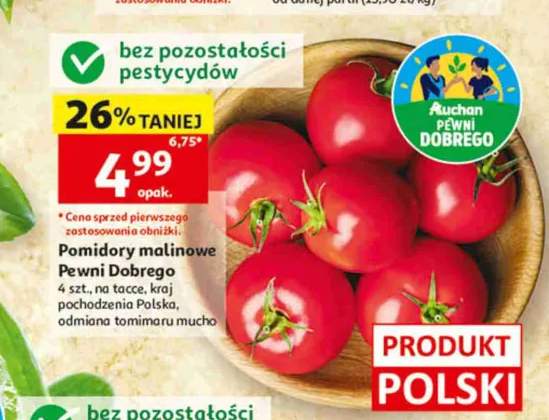 Pomidory malinowe Pewni Dobrego