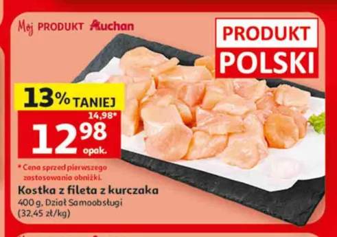 Kostka z fileta z kurczaka Mój Produkt Auchan