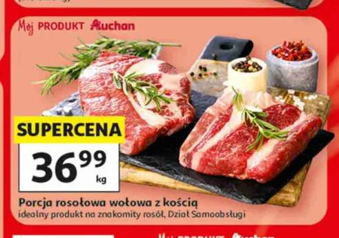 Porcja rosołowa wołowa z kością Mój Produkt Auchan