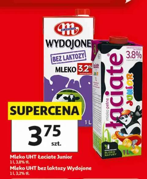 Mleko UHT bez laktozy Mlekovita Wydojone 3,2% +1 wariant