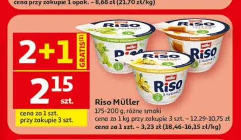 Deser ryżowy Müller Riso czekoladowy +2 warianty