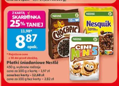 Płatki śniadaniowe Nestlé Chocapic +2 warianty