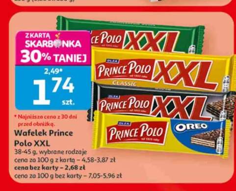 Wafelek Prince Polo XXL Oreo +2 warianty