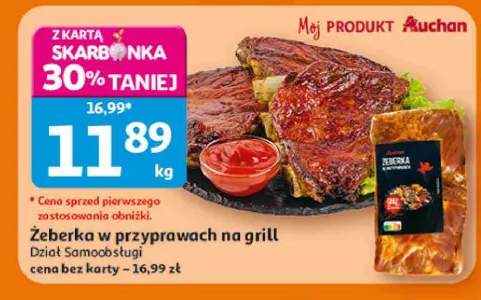 Żeberka w przyprawach na grill