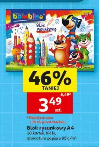 Blok rysunkowy A4 Moje Bambino