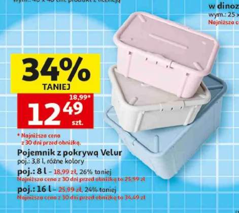 Pojemnik z pokrywą Velur 3,8 l