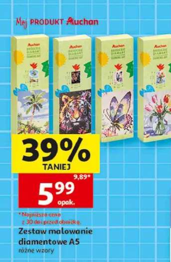 Zestaw malowanie diamentowe A5 Auchan
