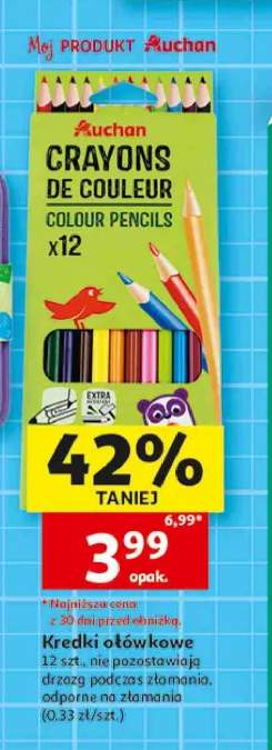 Kredki ołówkowe Auchan