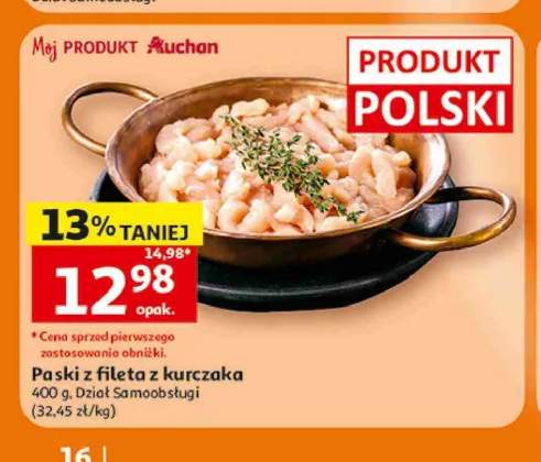 Paski z fileta z kurczaka Auchan