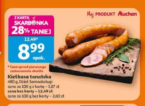 Kiełbasa toruńska Mój Produkt Auchan