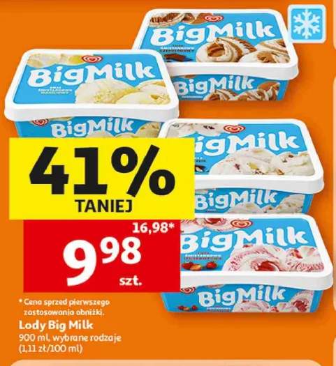 Lody Big Milk śmietankowo-czekoladowe +2 warianty