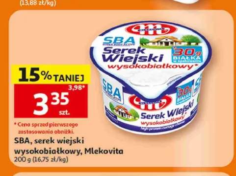Serek wiejski wysokobiałkowy SBA Mlekovita