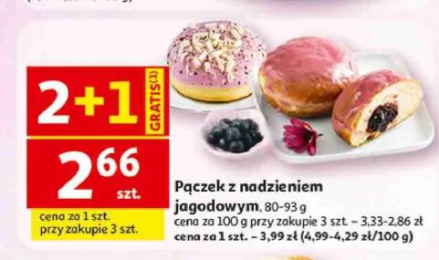 Pączek z nadzieniem jagodowym