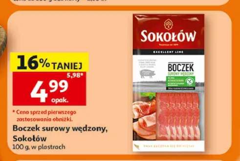 Boczek surowy wędzony Sokołów