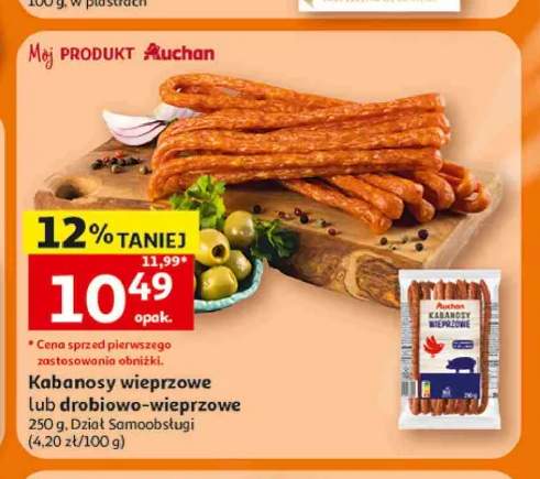 Kabanosy wieprzowe Mój Produkt Auchan +1 wariant