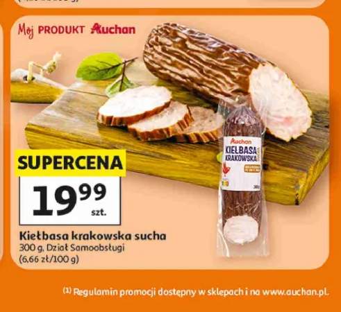 Kiełbasa krakowska sucha Mój Produkt Auchan