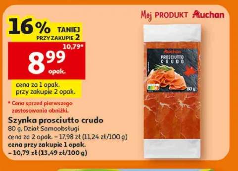 Szynka prosciutto crudo Auchan