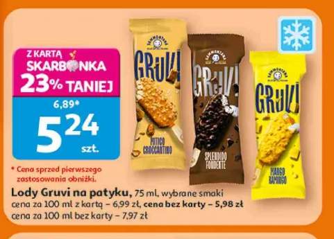 Lody na patyku Gruvi Mitico Croccantino