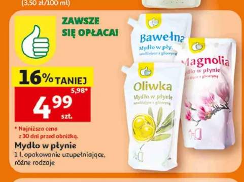 Mydło w płynie Bawełna opakowanie uzupełniające +1 wariant