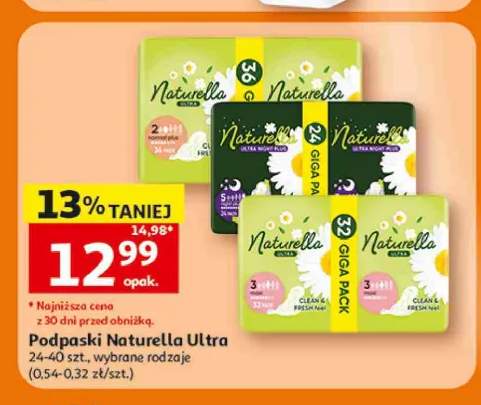 Podpaski Naturella Ultra Normal +2 warianty