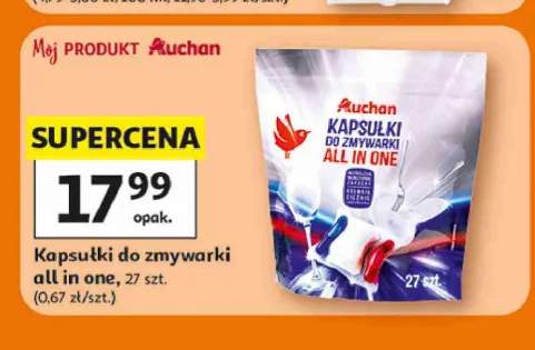 Kapsułki do zmywarki all in one Auchan