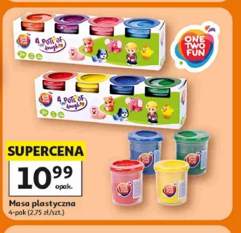 Masa plastyczna One Two Fun 4-pak